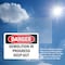 Signmission Demolition In Progress Keep Out Danger Sign, Vinyl Decal, 10in W x 7in L, 2PK OS-2PACK-DS-D-710-L-1835 - alternate 6